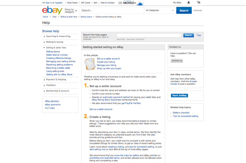 Getting started selling on eBay Getting started selling on eBay