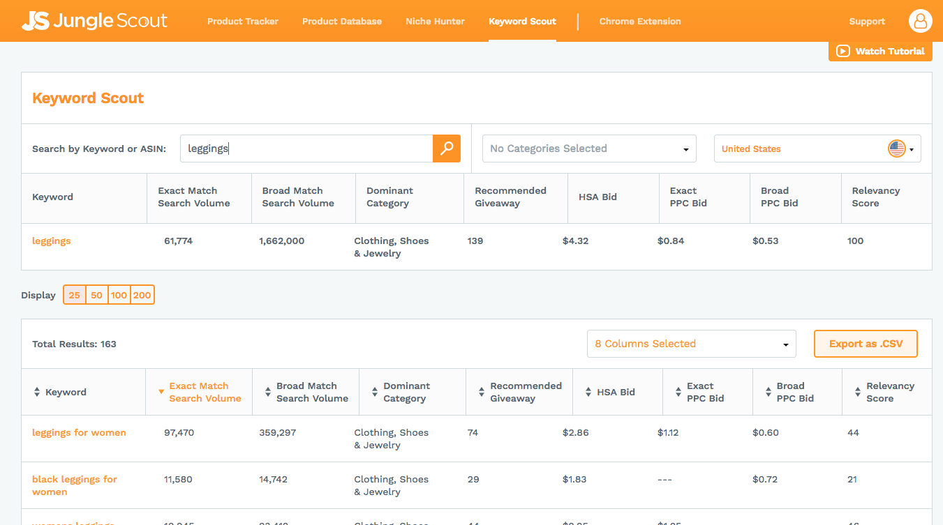 Jungle Scout Web App 1 find products with junglescout
