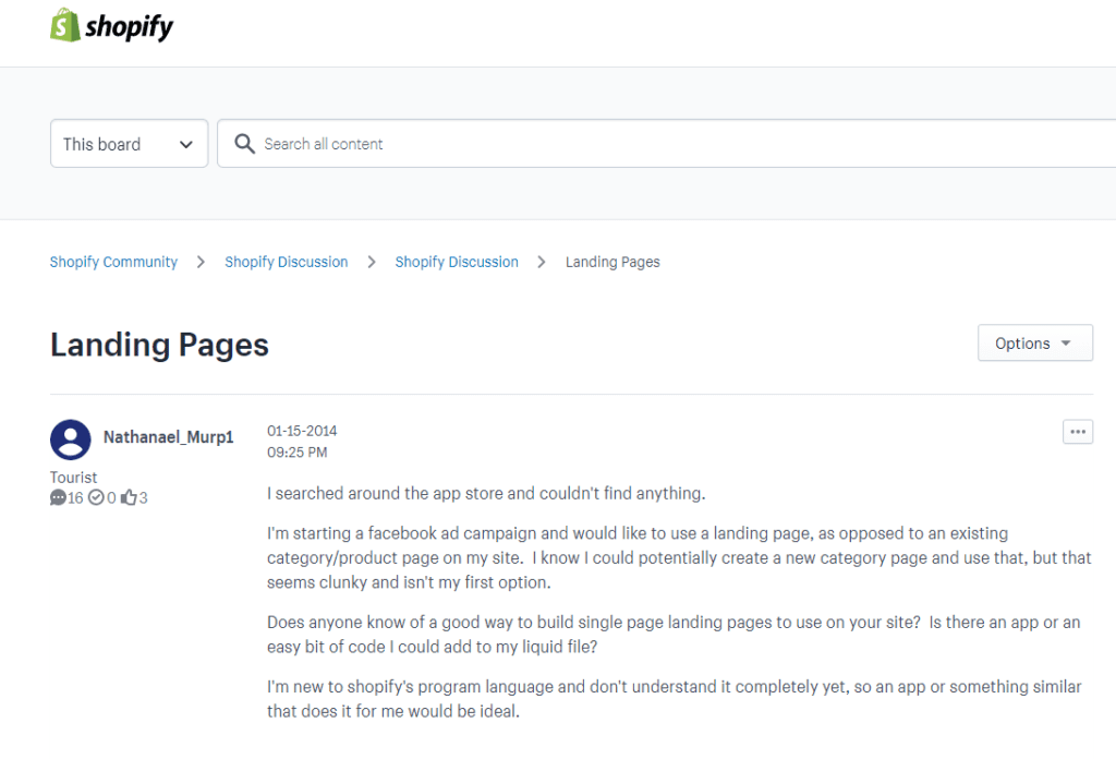 Landing Pages Shopify Community Landing Pages Shopify Community