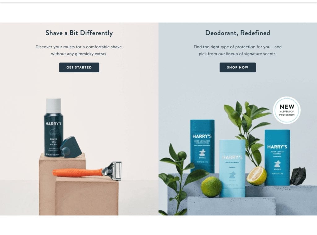 www.harrys.com 1024x760 1 ecommerce example harry's razors