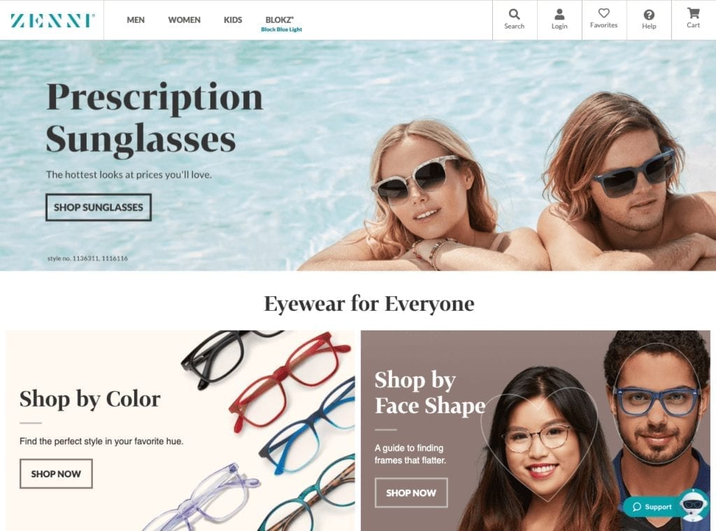 www.zennioptical.com 1024x760 1 zenni optical ecommerce example