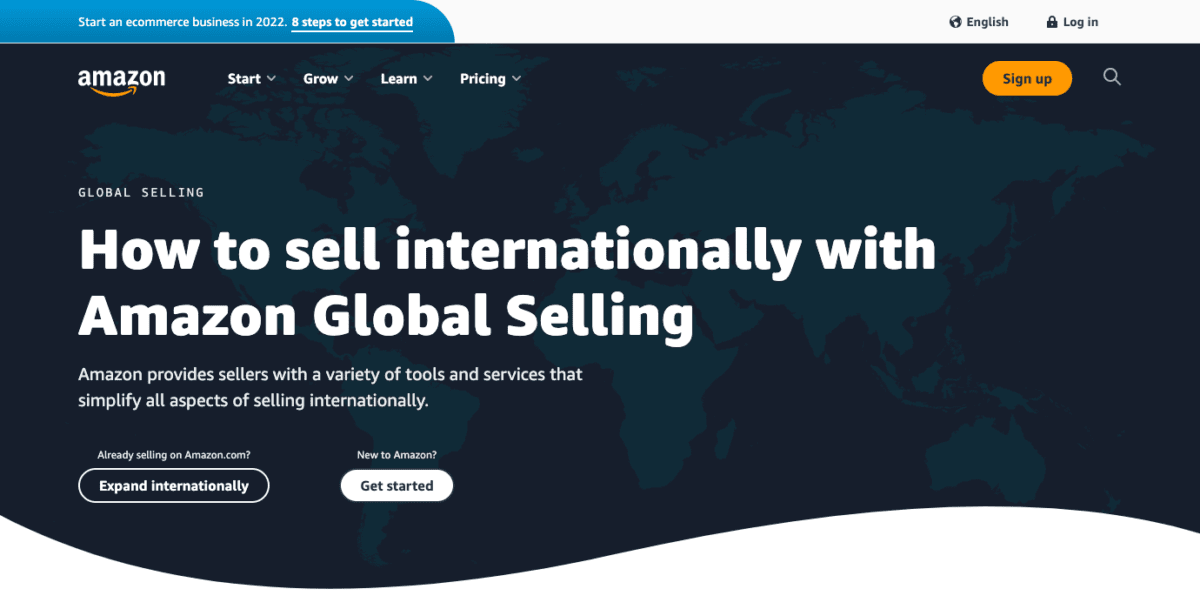 sell.amazon.com global selling guide ref sdus gs 2nav guScreenshot Amazon Global Selling Guide
