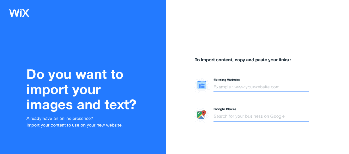 wix import images text importing images and text to wix