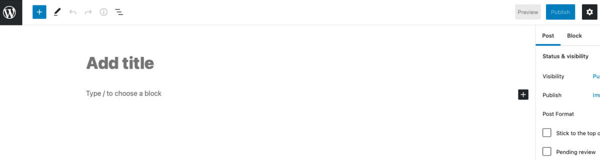 wordpress add a post adding a blog post in wordpress