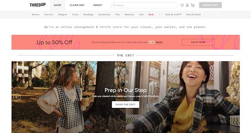 ThredUp Thredup Homepage