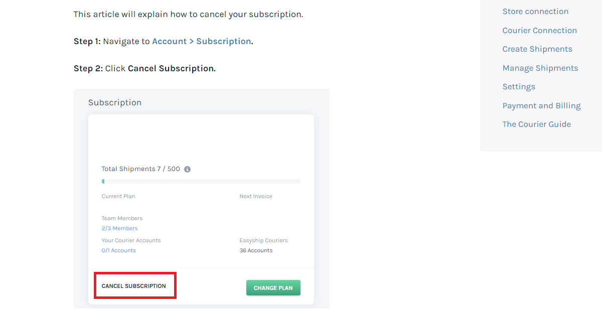 Easyship Refund Policy page 2024 easyship refund policy